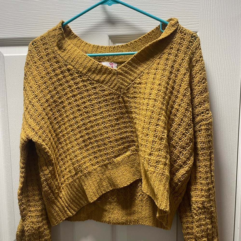 Pink Republic Yellow V-Neck Sweater